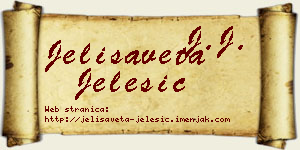 Jelisaveta Jelesić vizit kartica